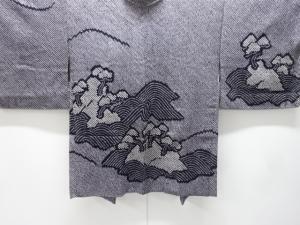 未使用品　本総絞り　波に松模様絵羽織